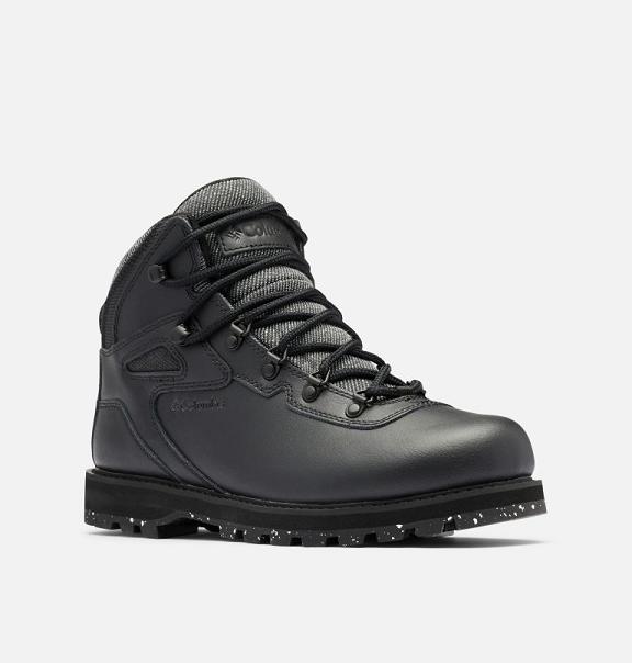 Columbia Big Ridge Boots Black For Men's NZ95134 New Zealand